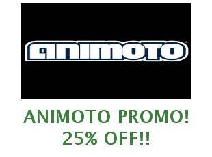 Discounts Animoto save up to 20%