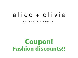 Discount coupon Alice and Olivia up to -30%