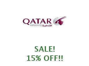Discount code 40% off Qatar Airways